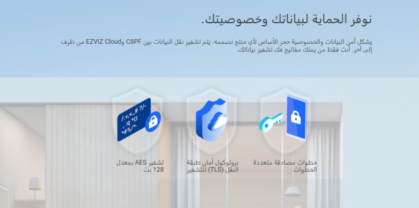 كاميرا مزدوجة العدسة تعمل بالتحريك والإمالة EZVIZ C8PF WI-FI