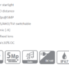 كاميرا داهوا خارجي ملون DH-HAC-HFW1509TN-LED HDCVI من نوع Bullet بدقة 5 ميجابكسل