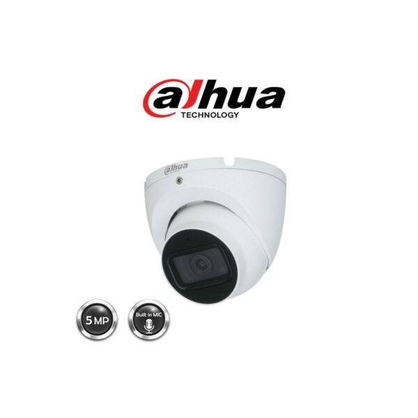 كاميرا داهوا الداخلية Dahua IPC-HDW1530T-S6 هي كاميرا شبكية من نوع Eyeball بدقة 5 ميجابكسل